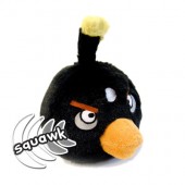 Peluche Angry Birds Negro con Sonidos