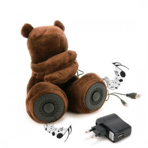 Teddy Bear Speakers Brown