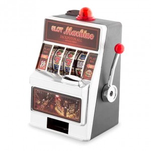 Mini-Slot Machine Savings Bank