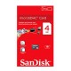 SanDisk 4GB MicroSDHC Memory Card