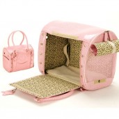 Pink Leather Bag pet